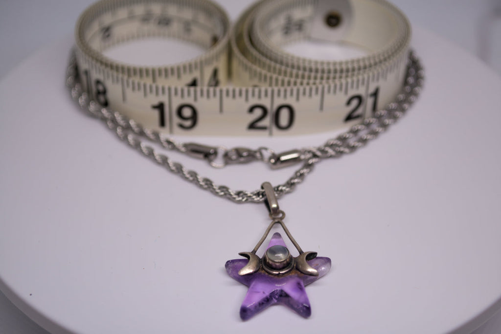 Just Neat Stuff Amethyst Goddess Star — side view