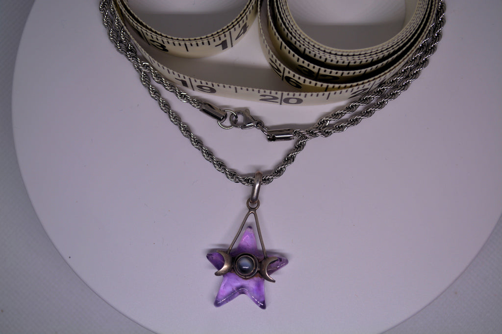 Just Neat Stuff Amethyst Goddess Star — back view