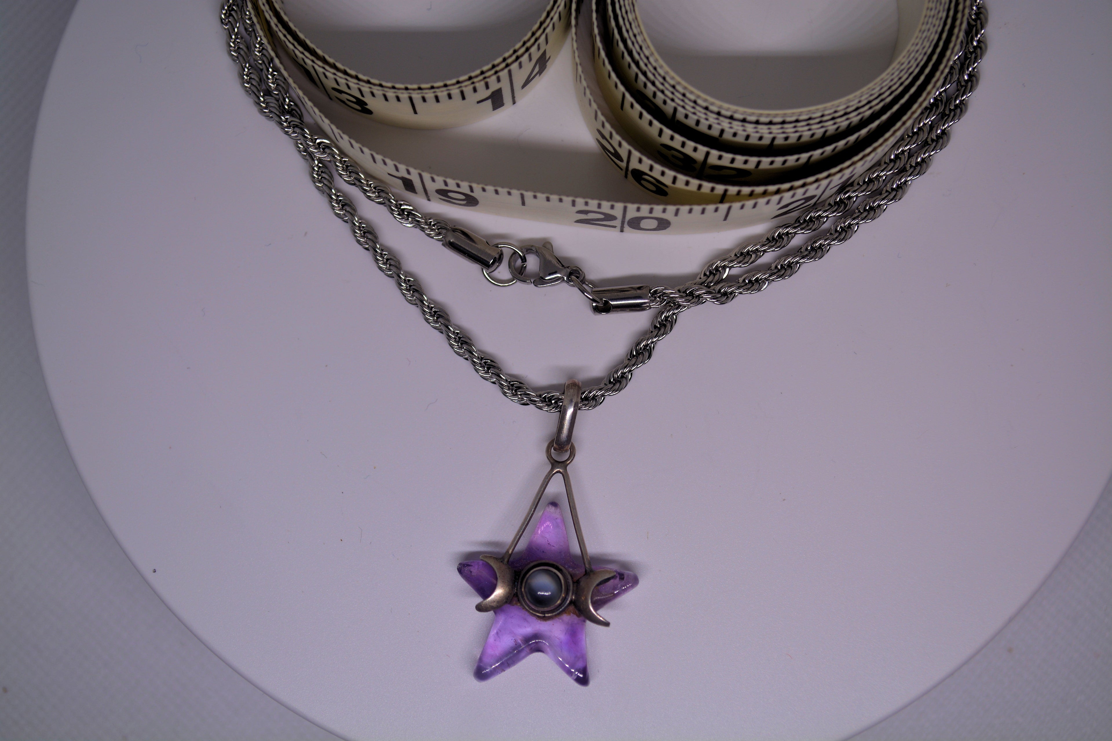 Just Neat Stuff Amethyst Goddess Star — back view