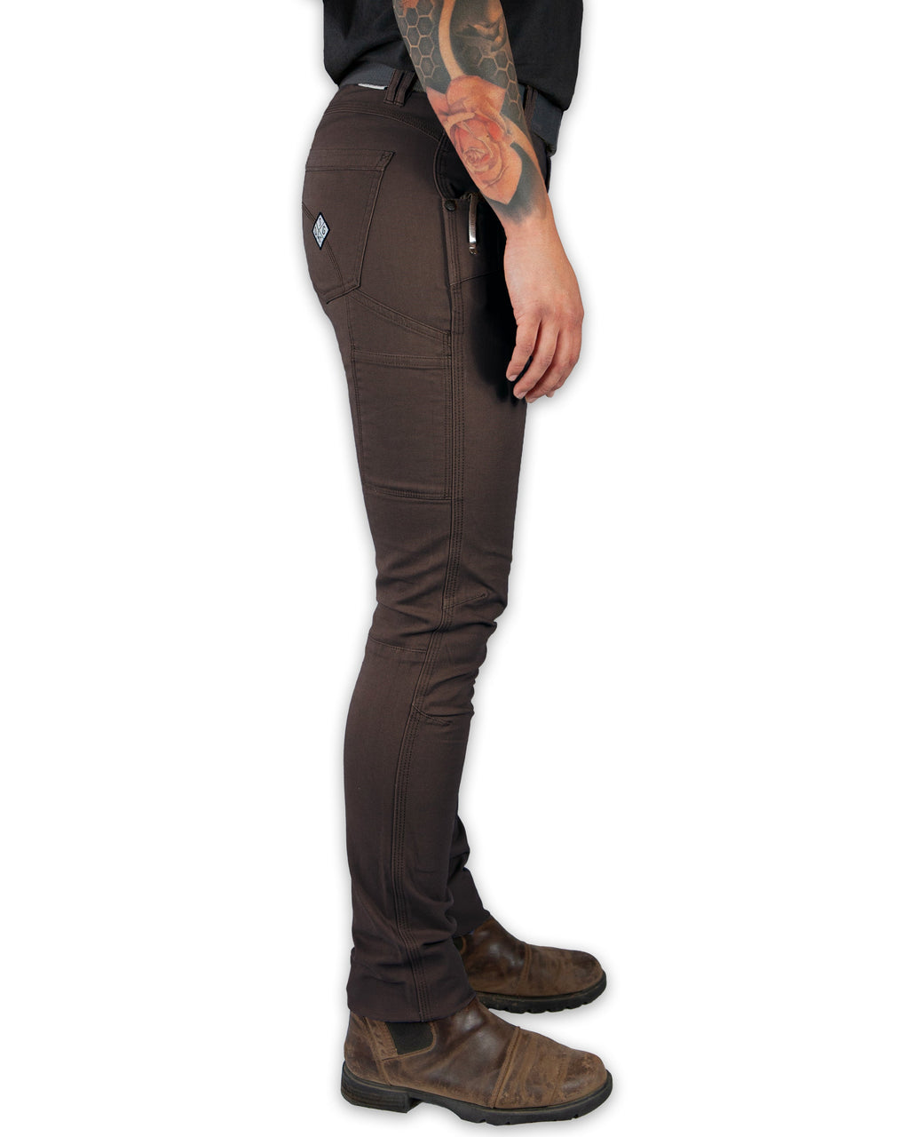 Off The Grid Surplus Kestral Women's Pant - Dark Brown — detail close-up