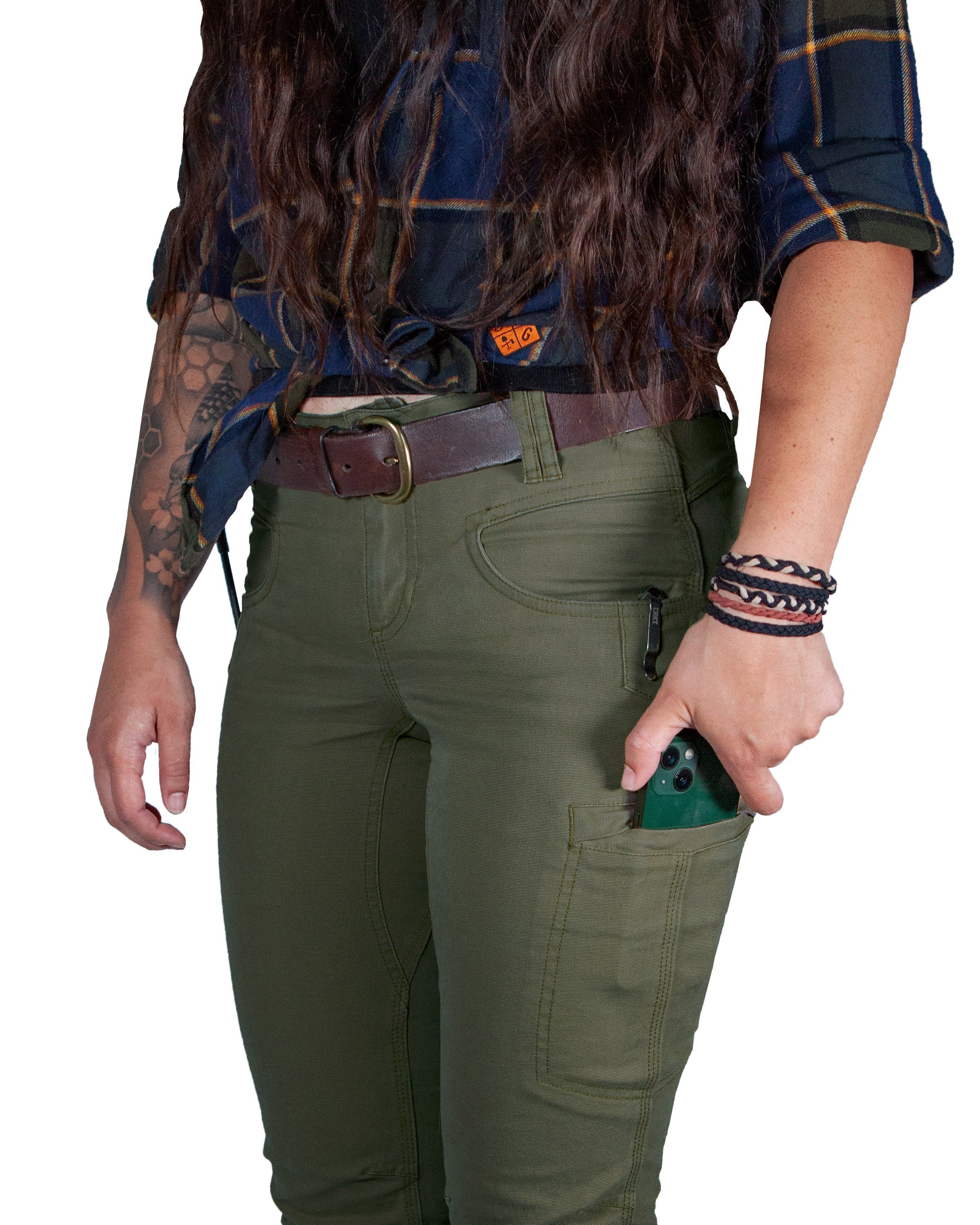 Off The Grid Surplus Kestral Women's Pant - Dark Olive — back view