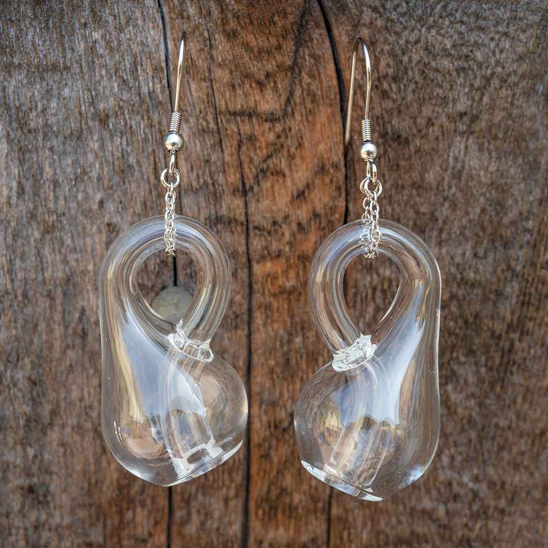 Princess Awesome & Boy Wonder Klein Bottle Earrings — main product shot