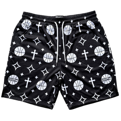Bigger Than Basketball Crossover - Shorts - Black — main product shot