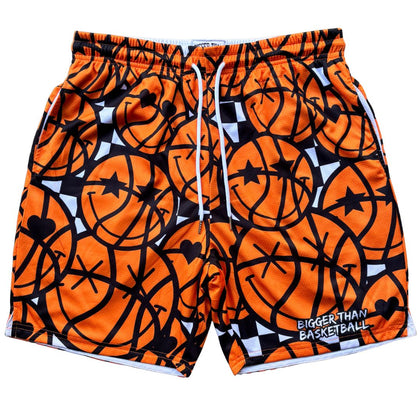 Bigger Than Basketball Game Face - Shorts — main product shot