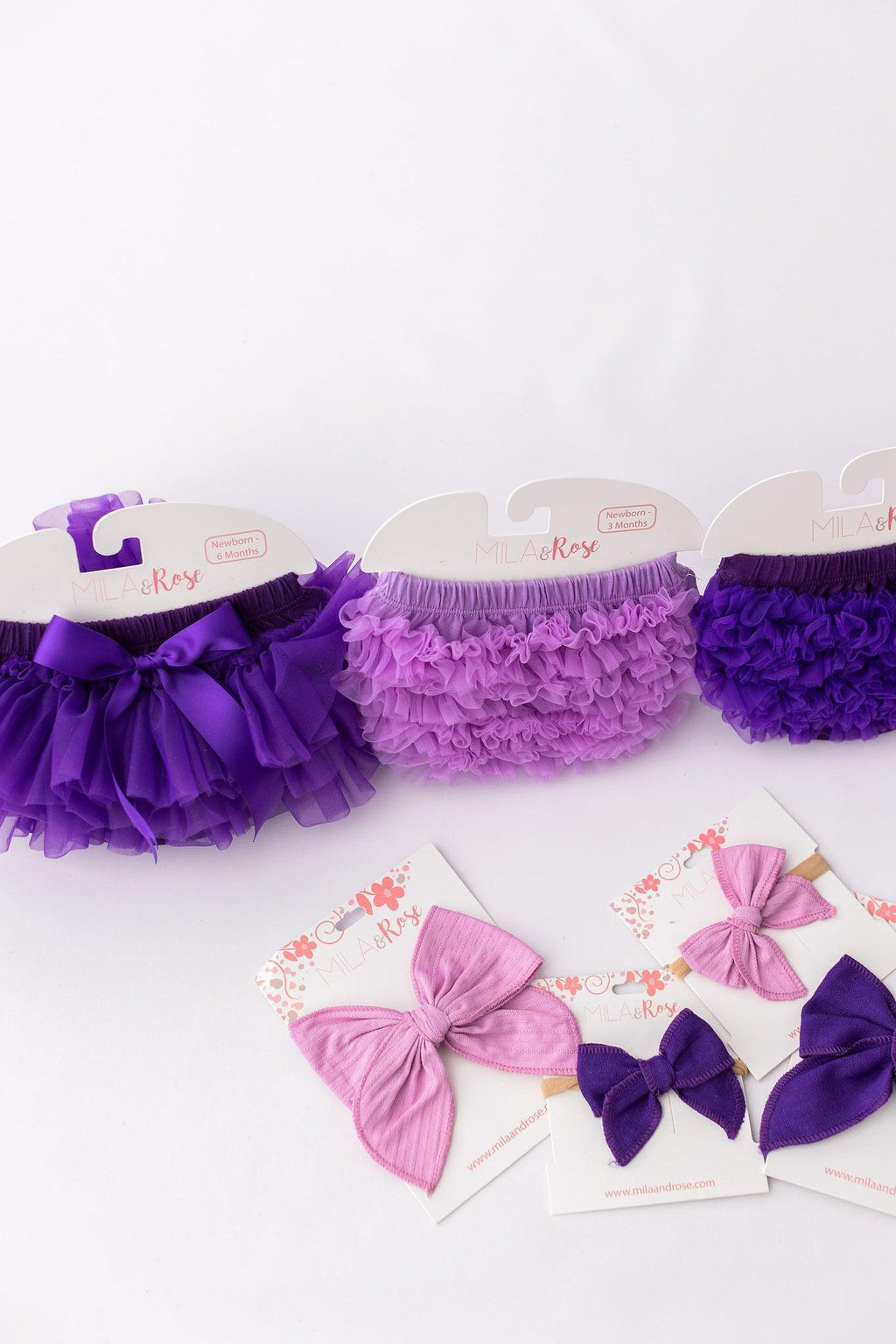 Mila & Rose ® Purple Ruffle Bum Bloomer — lifestyle context