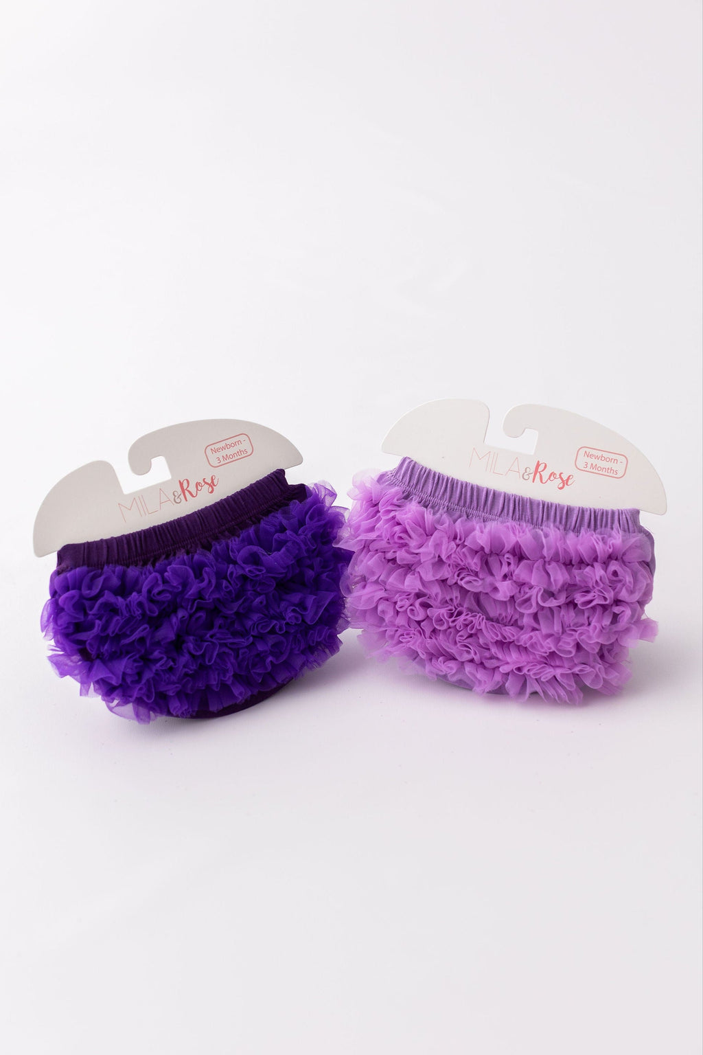 Mila & Rose ® Lavender Ruffle Bum Bloomer — side view