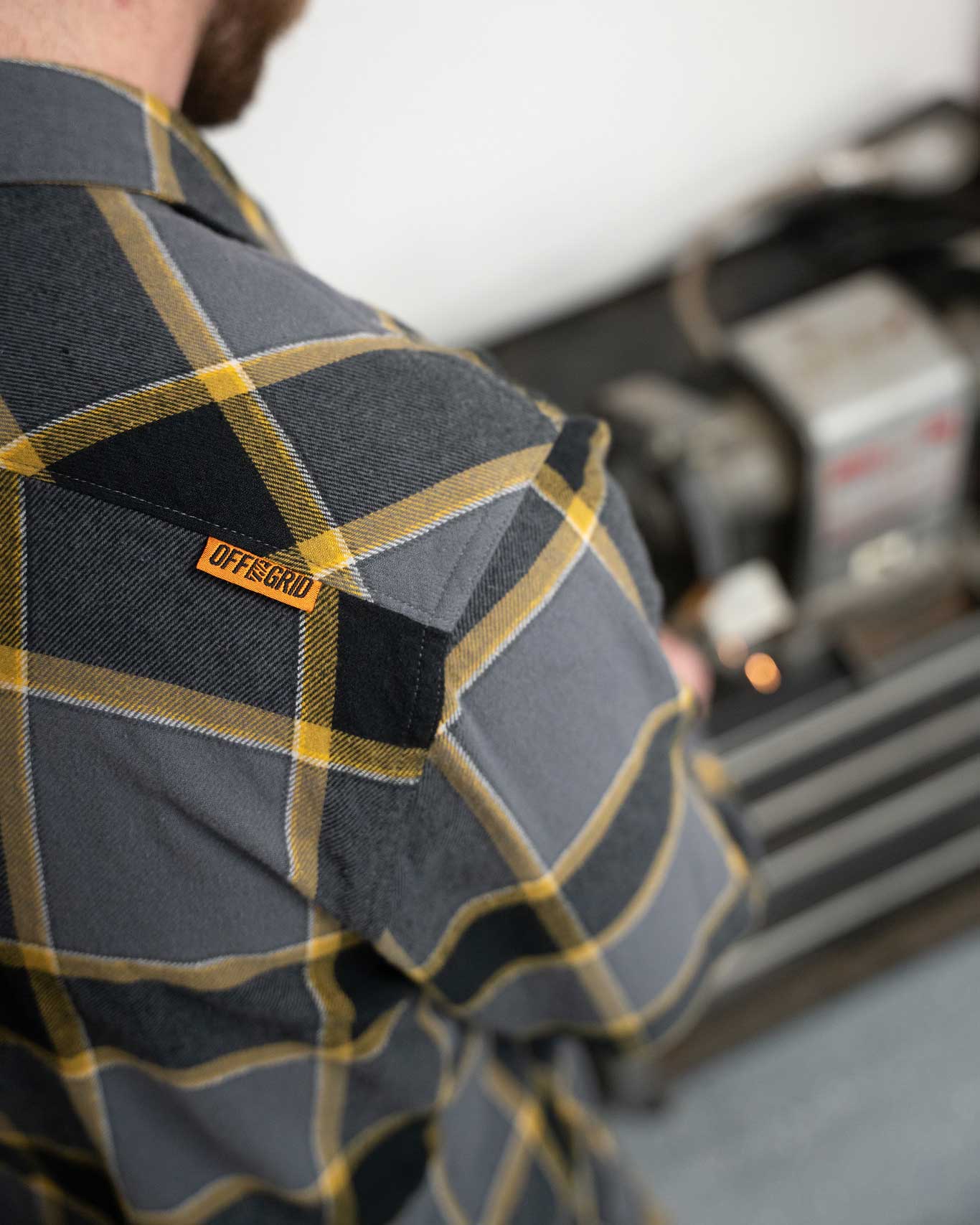 Off The Grid Surplus Destroyer Flannel — fabric or material detail