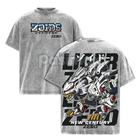Liger Zero Zoids New Century Zero T-Shirt – Oversized Washed Vintage Anime Tee