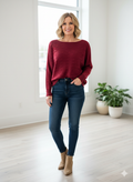 KADOU BOUTIQUE Lingonberry Pullover by Keren Hart — detail close-up