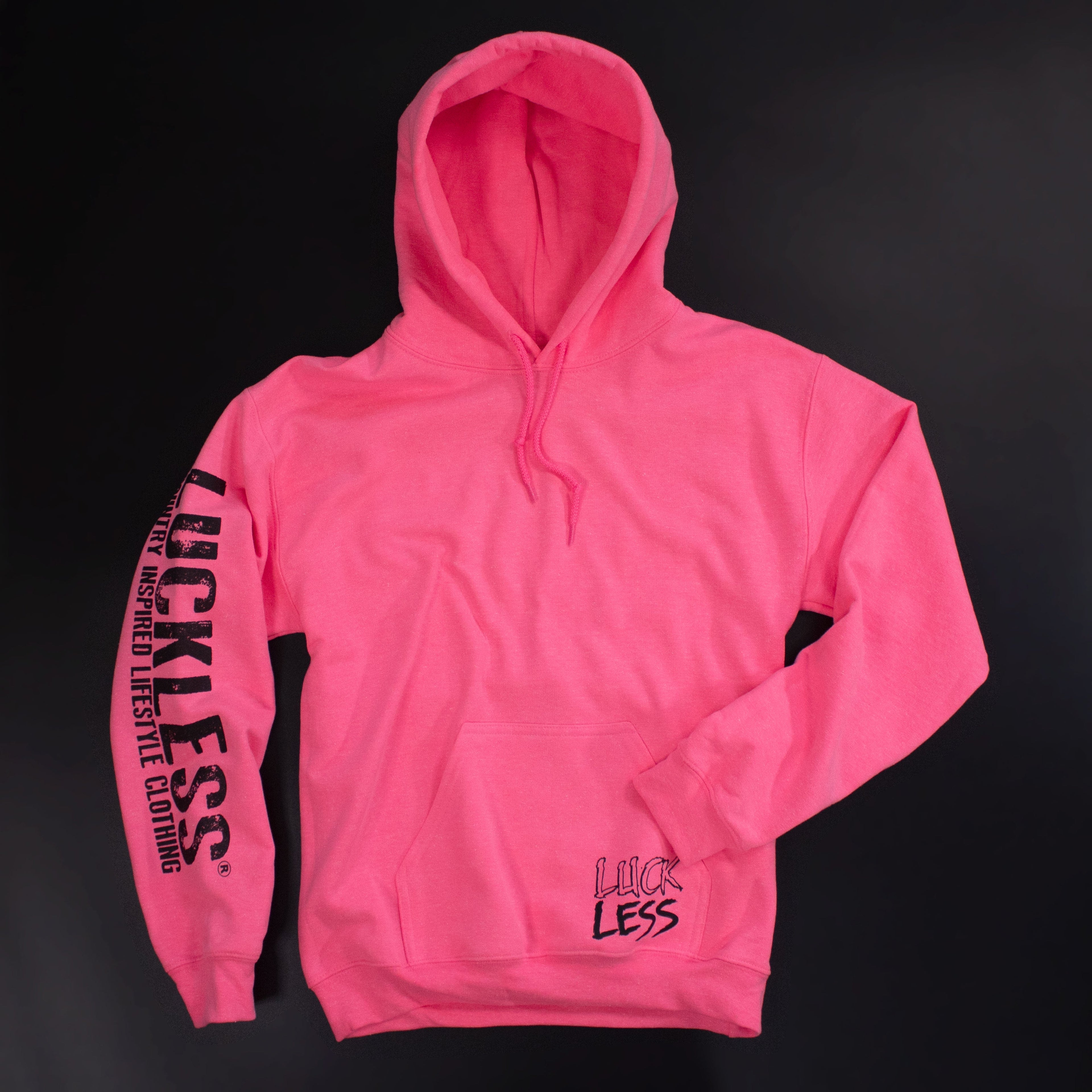 Luckless Outfitters Look Pretty Play Dirty Hoodie — size reference