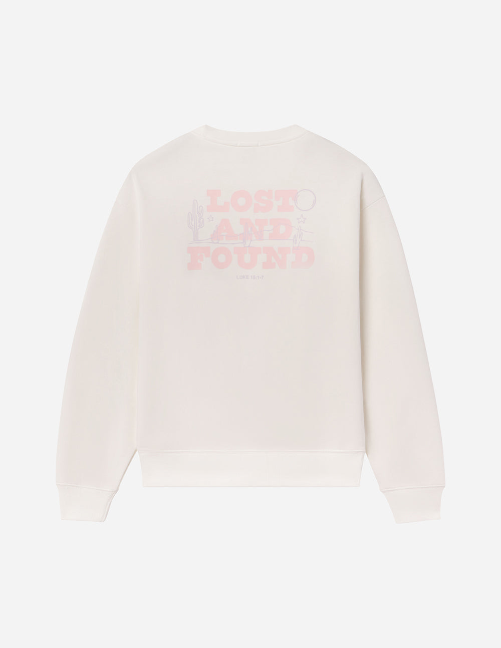 Elevated Faith Lost and Found Unisex Crewneck — in-use photo
