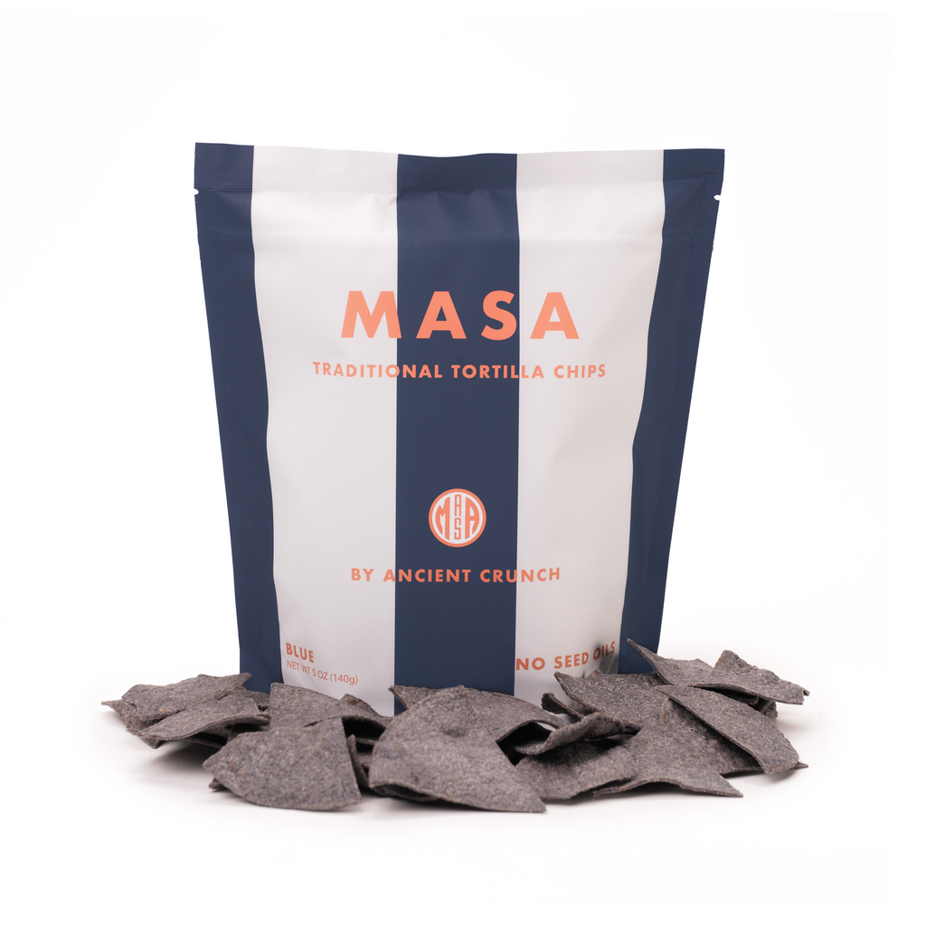 MASA Chips MASA Blue — detail close-up