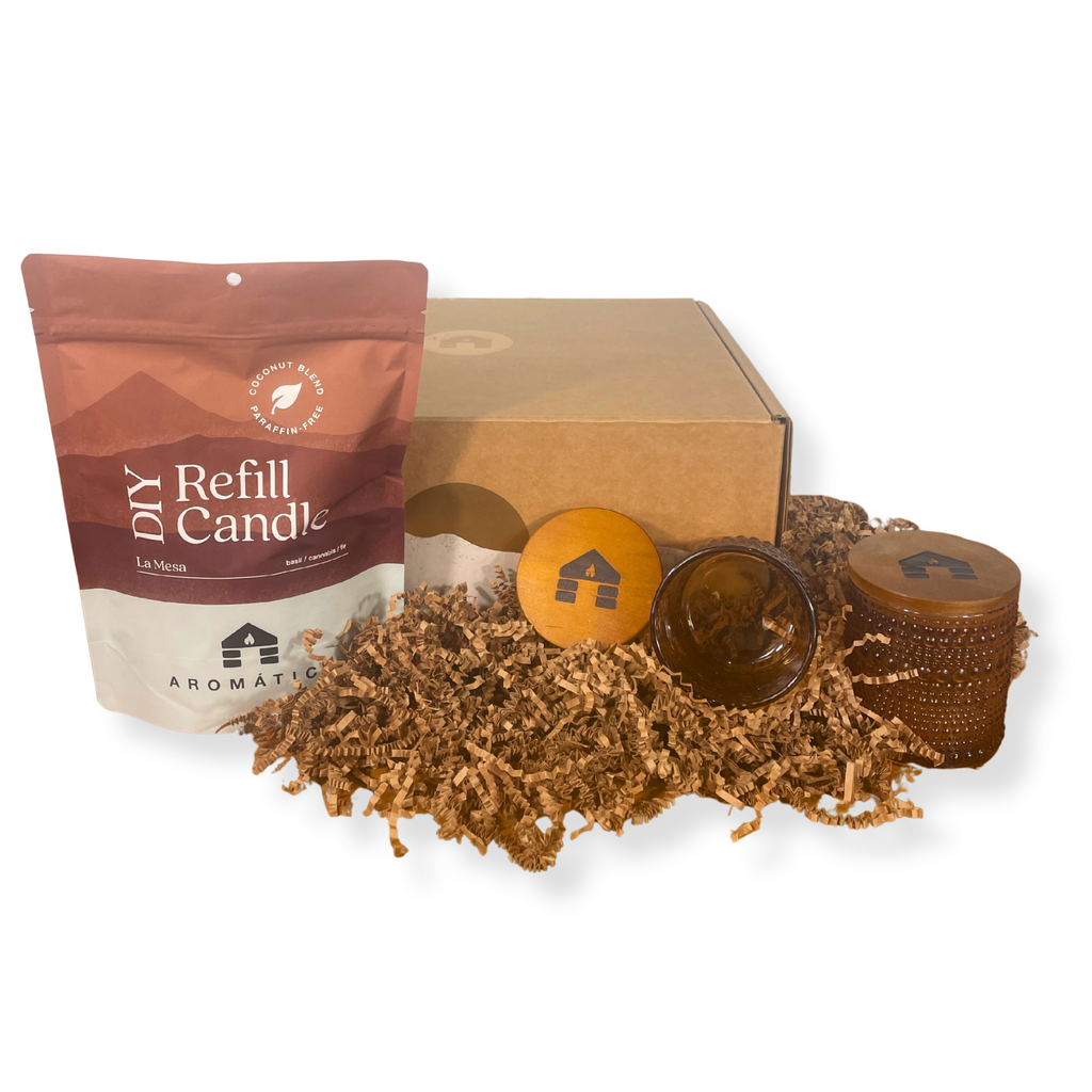 Bluecorn Candles Aromática DIY Scented Candle Gift Set — lifestyle context