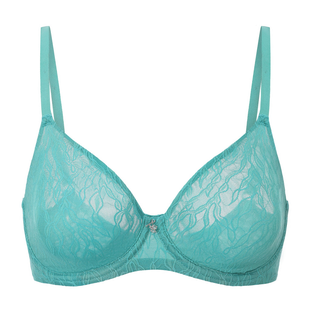 Amour d'Agnette Julie Molded Lace & Mesh T-Shirt Bra — bra product shot front