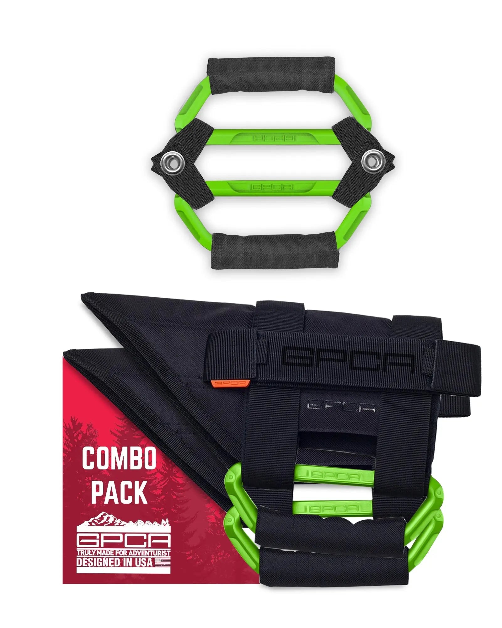 GPCA GP-Grip PRO Foldable Color Handles — Jeep Wrangler (2007–2023) — in-use photo