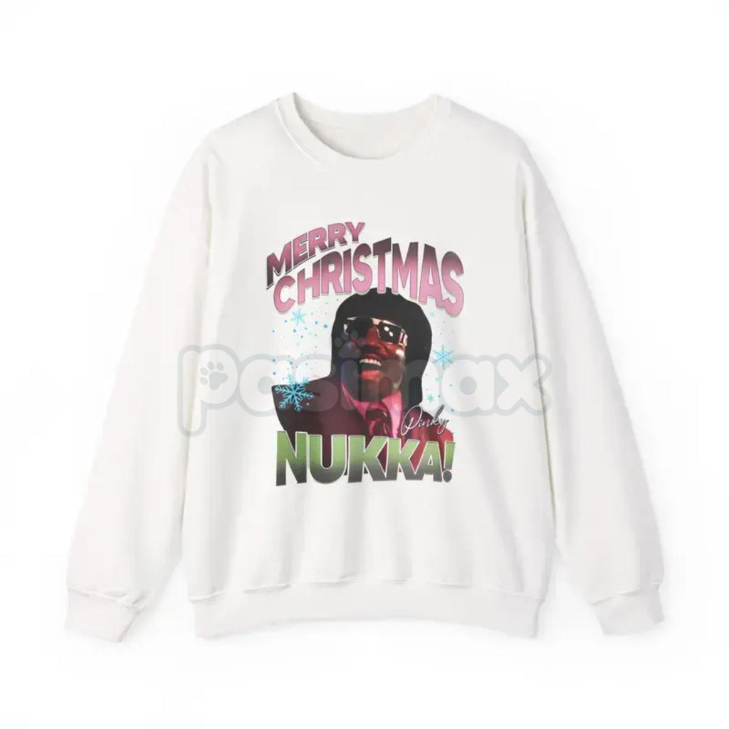 Pasimax Merry Christmas Nukka Sweatshirt | Friday After Next Movie Quote Holiday Comedy Gift | Unisex Crewneck Fleece Jumper 