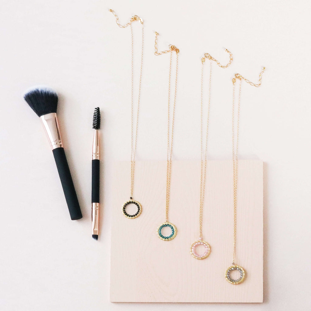 PARKEN JEWELRY Halo Mini Gold Pendants — detail shot 10