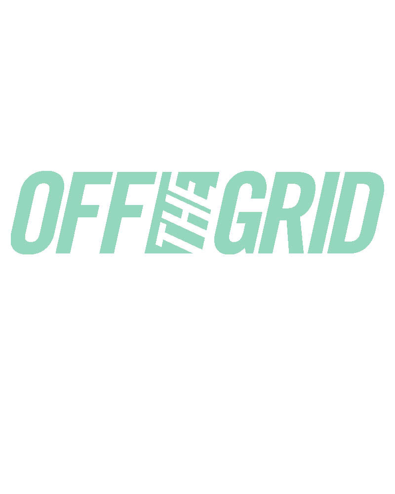 Off The Grid Surplus OFF THE GRID Solid Logo Decal - 7 Colors — side view