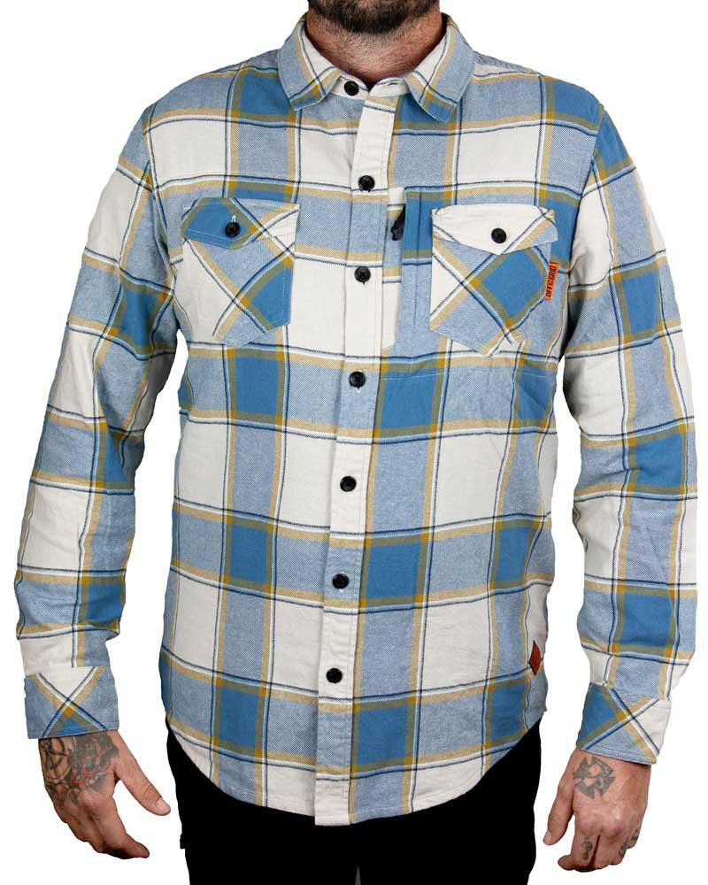 Off The Grid Surplus Destroyer Flannel — product on model
