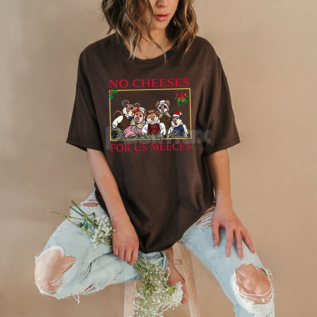 Pasimax "No Cheeses For Us Meeces" Christmas Shirt — main product shot
