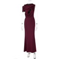 French Hollow Out Cutout Sheath Sleeveless Elegant Sexy Dress Summer Slim Solid Color Maxi Dress