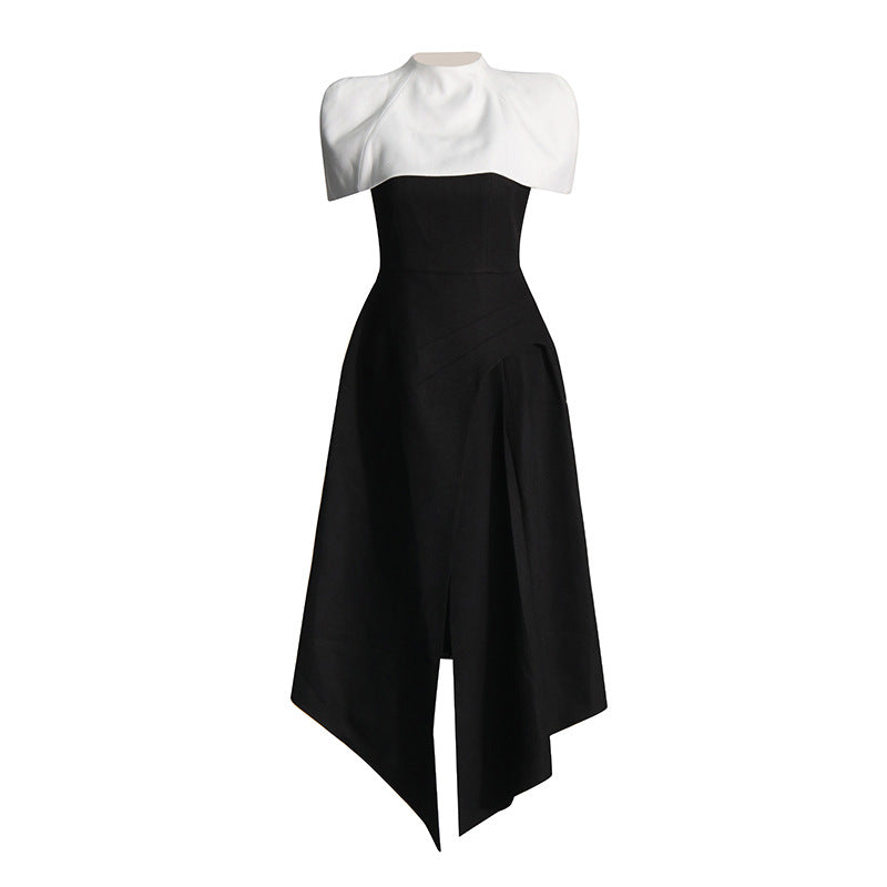 Bella Mia Elegant Vietnam Special Interest Design Detachable Pullover Patchwork Cami Dress Women Summer Slit Dress Women — detail and construction