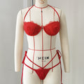 Solid Color Push up Lace Tube Top Strap Sexy Bikini Split Swimsuit Women