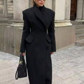 Bella Mia Korean Elegant British Long Cut Coat Women Spring Woolen Coat — packaging or label