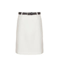 Elegant Office Solid Color High Waist A line Skirt Urban Minimalist All Match Lightly Mature Skirt with Belt