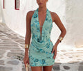 Sexy Loose Hollow Out Cutout Beach Cover up Bikini Swimsuit Beach Dress for Women