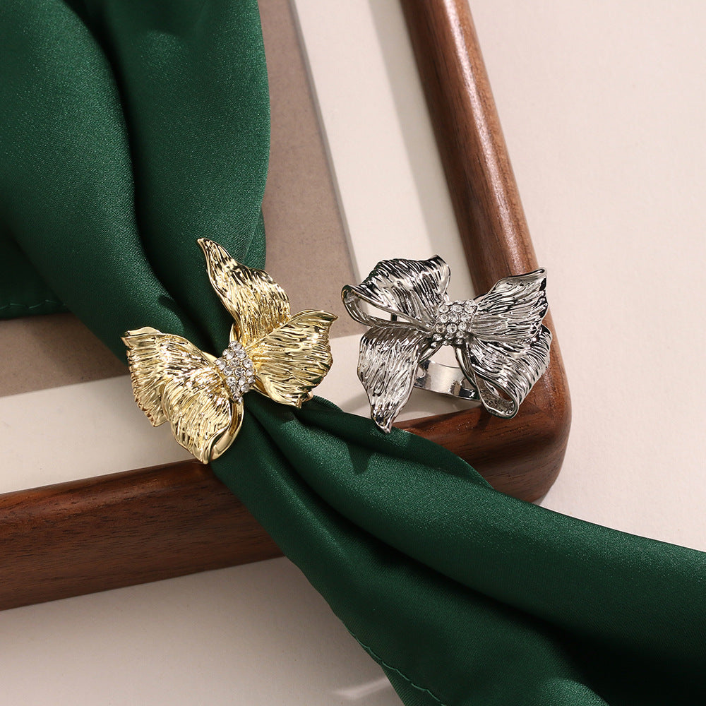 Mariam's Collection Versatile Accent Embroidered Bow Hijab Ring (MAC340) — main product shot