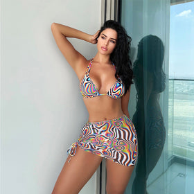 Swimsuit Women Sexy Bikini Rope Mesh Wansheng Colorful Bikini Swimsuit