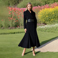 Bella Mia Trendy Elegance Autumn Winter Special Interest High Grade Light Luxury Collared Design Trench Coat Women — detail and construction