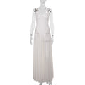 Autumn Sexy Maxi Dress Vacation Slim Fit Mesh A Line Dress