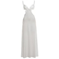 Summer Women Clothing Sexy Irregular Asymmetric Cropped Outfit Low Collar Solid Color Sheath Dress for Women