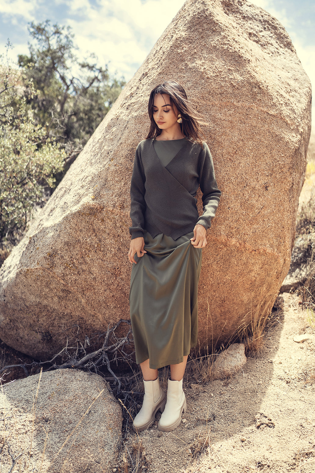 profile-nyc SLIP DRESS — lifestyle context