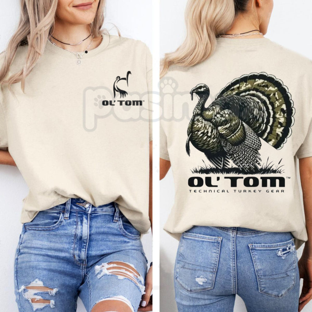 Pasimax "Ol' Tom" Turkey Hunting 2-Sided T-Shirt — main product shot