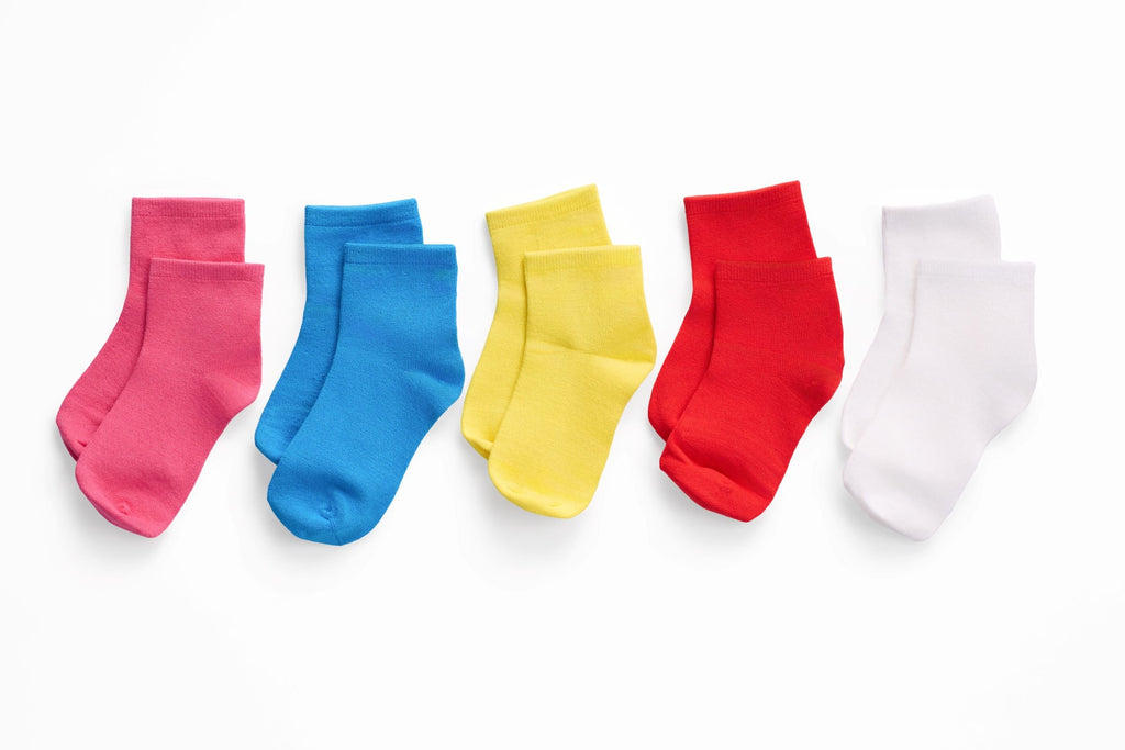 ParkerandTalia SmoothToe™ Ankle Socks – 5 Pack (Multi Color) — sensory-friendly socks — main product shot