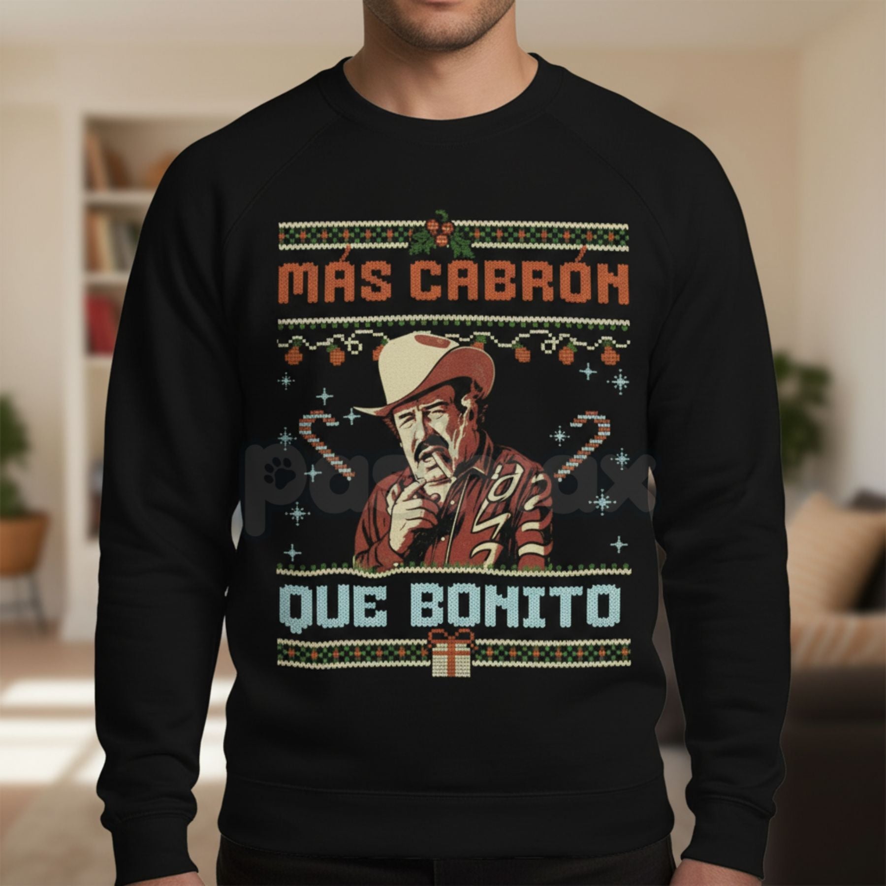 Pasimax PAULINO Heritage Surname Sweatshirt | Vintage Menswear Crewneck | Personalized Name Apparel — main product shot