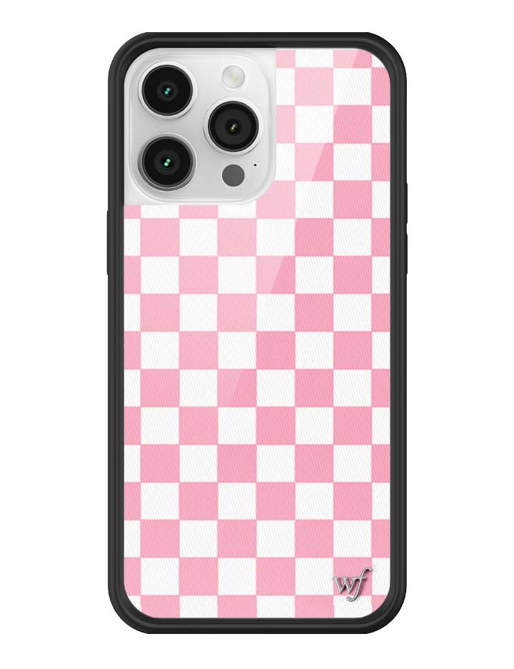 Wildflower Cases Checkers | Pink iPhone Case — comparison shot