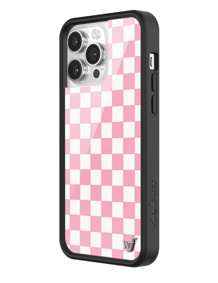 Wildflower Cases Checkers | Pink iPhone Case — fabric or material detail