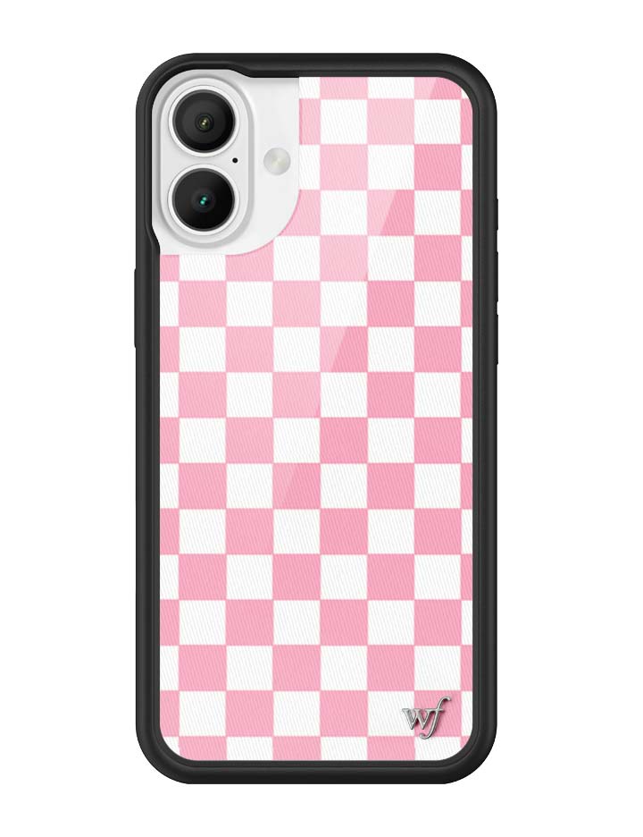 Wildflower Cases Checkers | Pink iPhone Case — fabric or material detail
