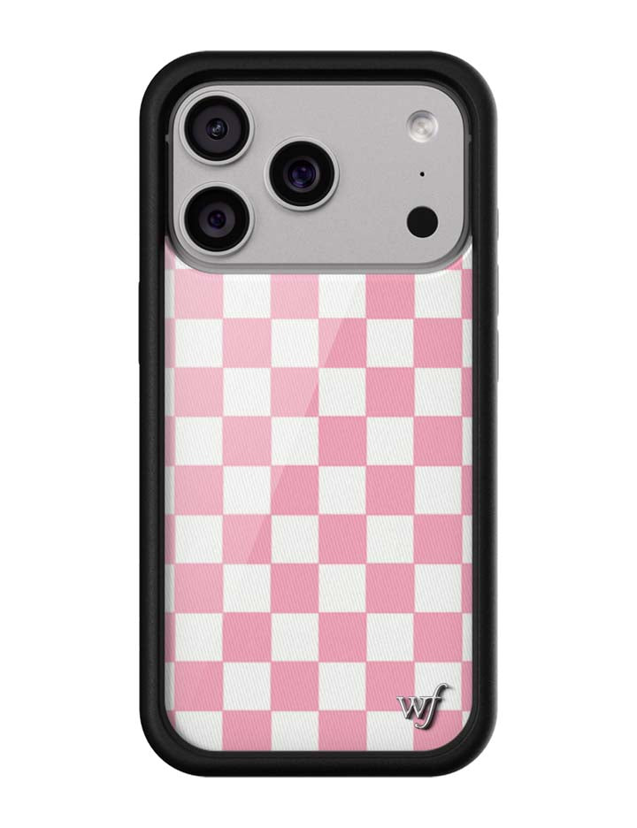 Wildflower Cases Checkers | Pink iPhone Case — side view