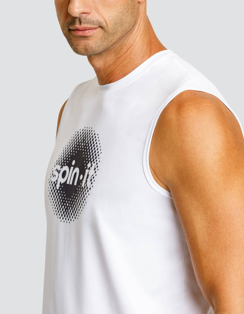 JOSH MUSCLE TANK - CHALK WHITE