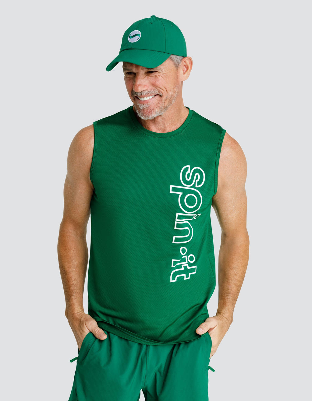 JOSH MUSCLE TANK - FERN GREEN