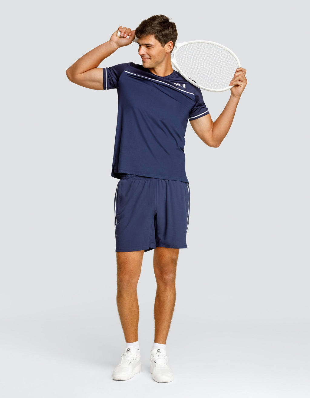 LIONEL SHORT SLEEVE TOP - NAVY BLUE