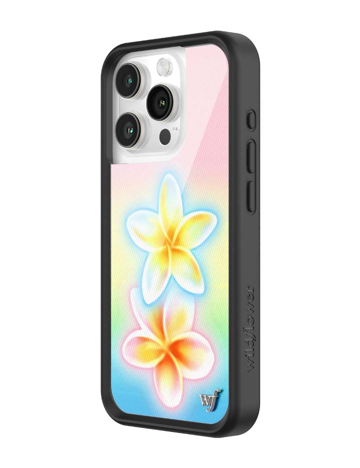 Wildflower Cases Pastel Plumeria iPhone Case — flat-lay composition