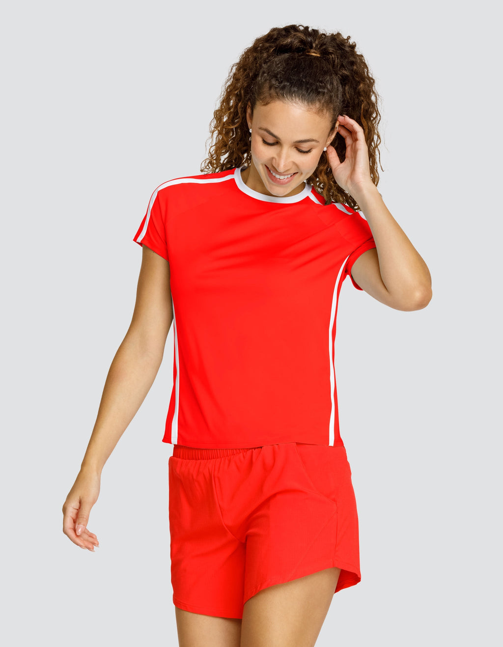 BASELINE RAGLAN SHORT SLEEVE TOP - FLAMENCO