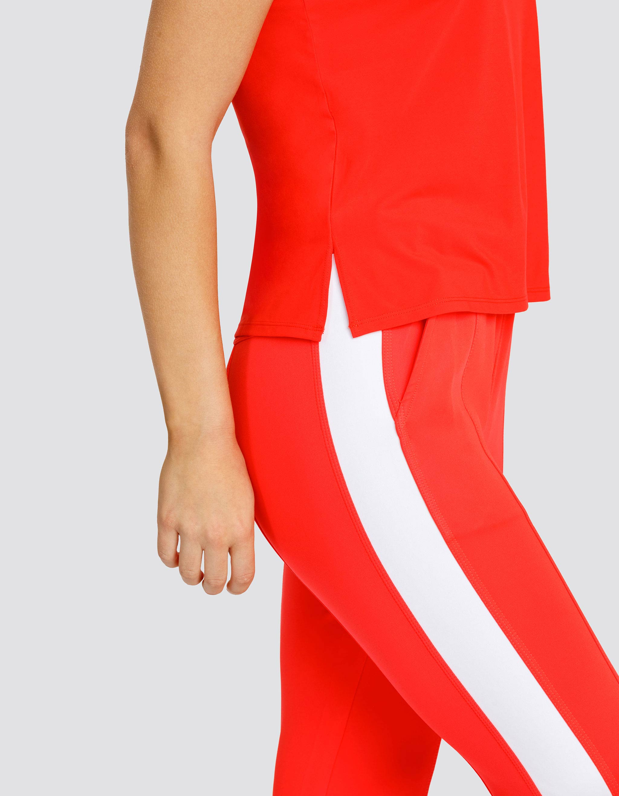 BIJOU BOXY SHORT SLEEVE TOP - FLAMENCO
