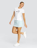 BIJOU BOXY SHORT SLEEVE TOP - CHALK WHITE